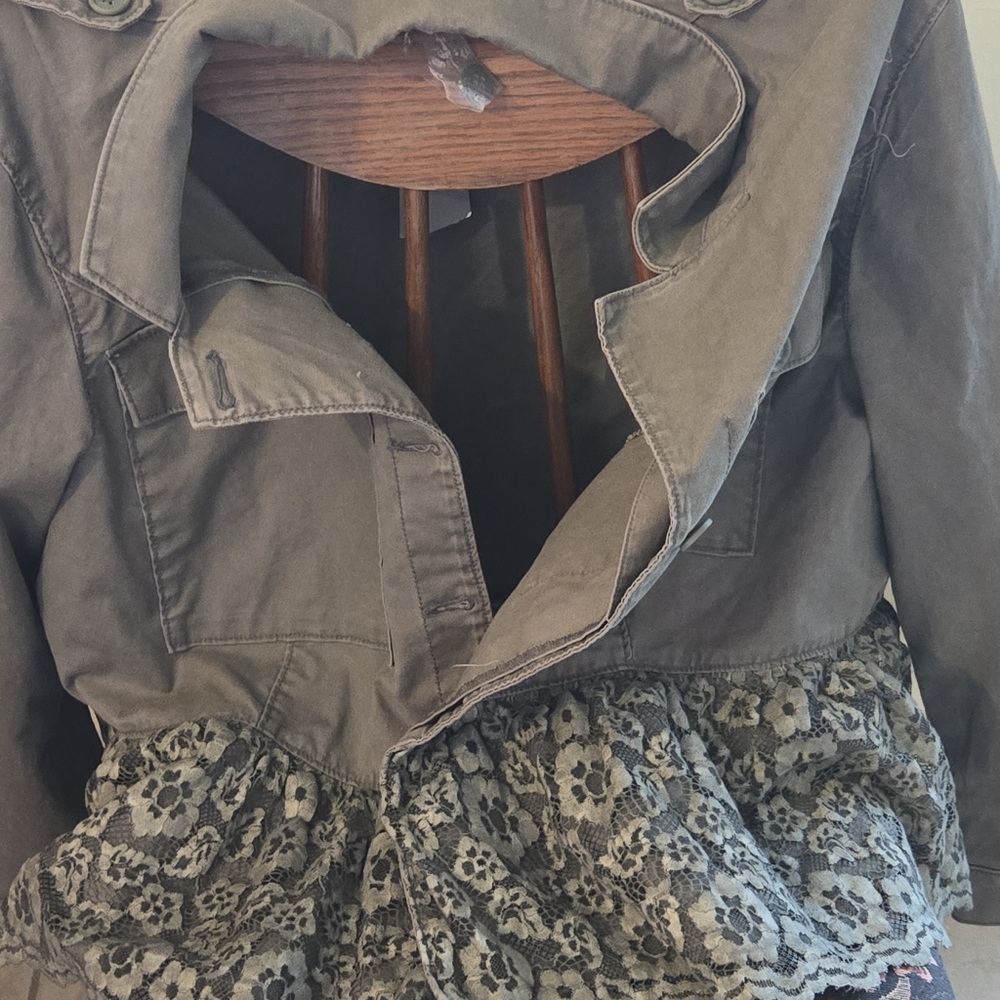 NWT Torrid Military Style Jacket With Lace Size 26